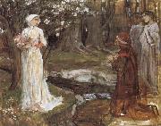 John William Waterhouse Dante and Beatrice Spain oil painting artist